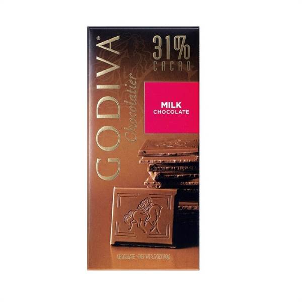Godiva Chocolatier 31 Percent Cacao Milk Chocolate Bar Imported